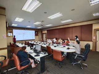 14. ประชุมคณะกรรมการพิจารณาแบบอาคารศูนย์ฝึกอบรมและทดสอบฝีมือแรงงาน